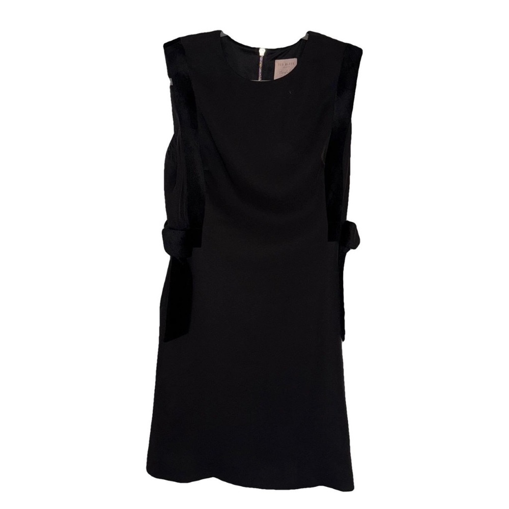 Ted Baker Black Mini Dress with bows on the side